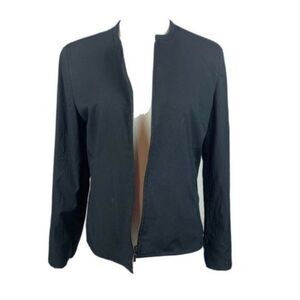 Apostrophe Petite Women's black plain suit jacket